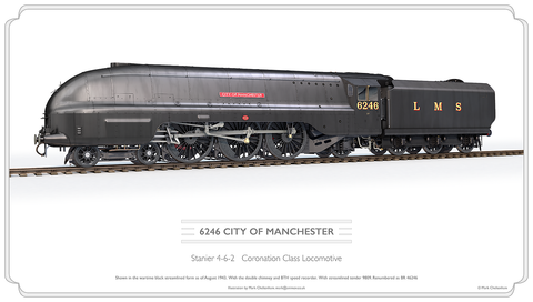 LMS 'Coronation' Class 6246 - City of Manchester